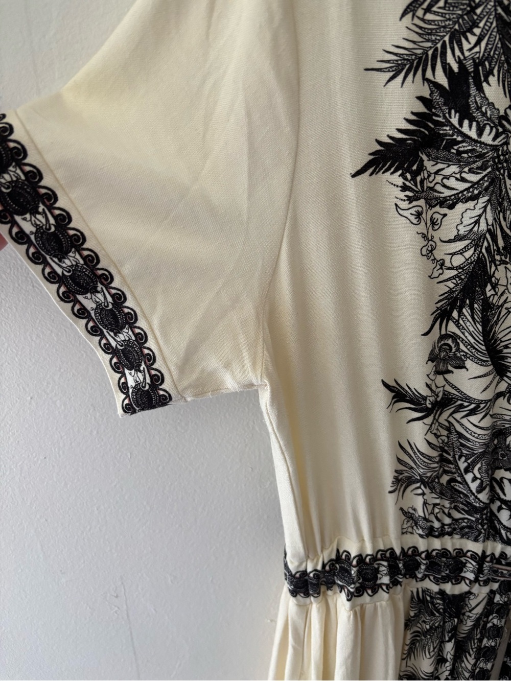 Max Studio Midi Dress Linen blend size M-L - Picture 13 of 15